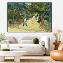 Quadro Stampa su Tela Entrance to the Public Gardens in Arle, Vincent Van Gogh - CupidoDesign