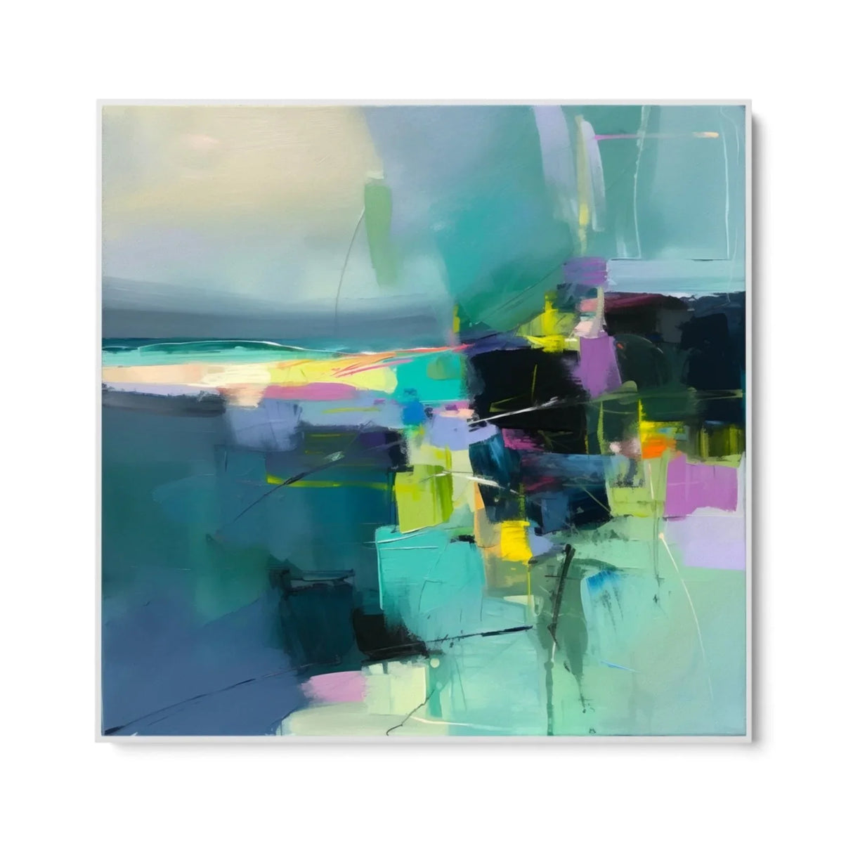 Quadro Stampa su Tela Equilibrio Verde - CupidoDesign