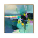 Quadro Stampa su Tela Equilibrio Verde - CupidoDesign