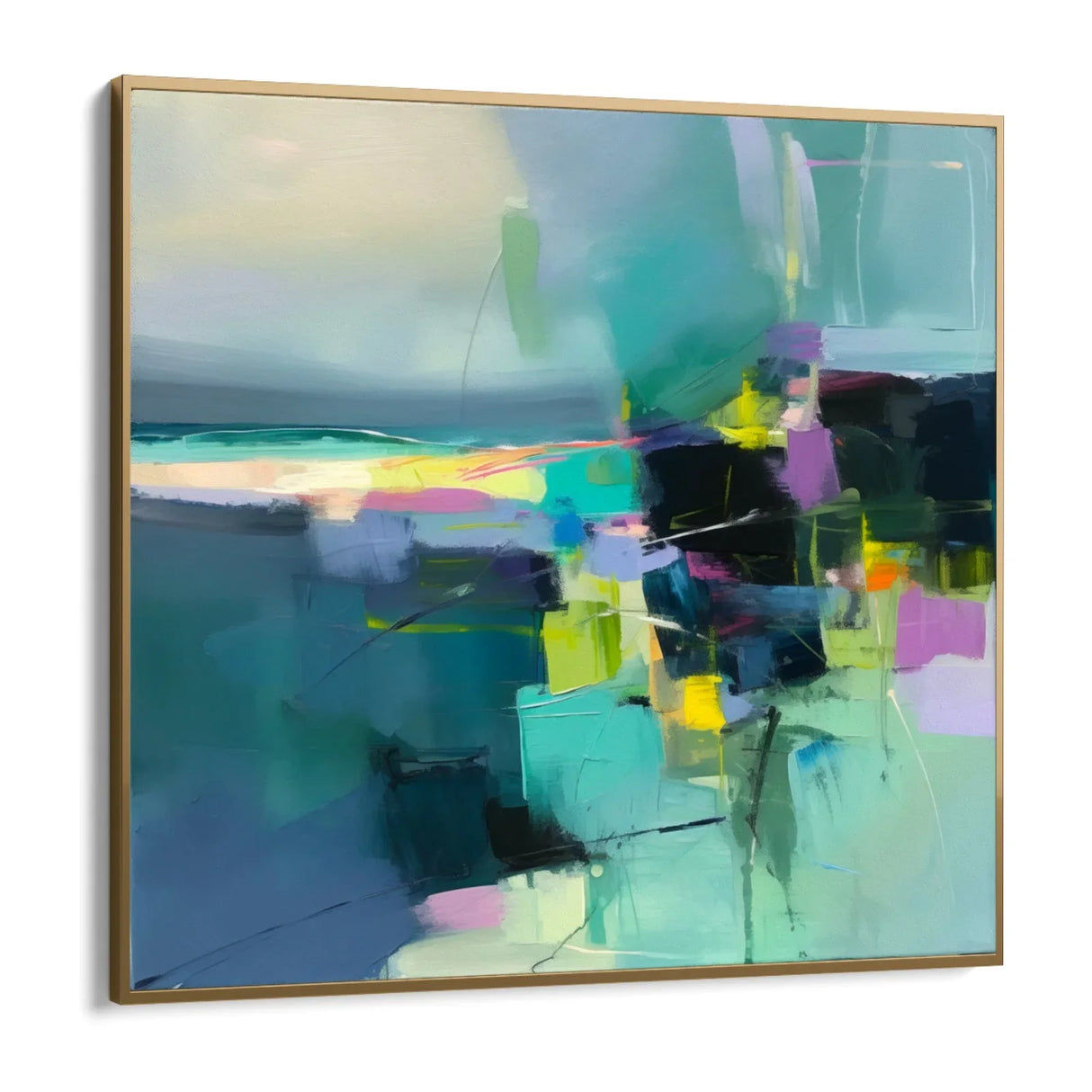Quadro Stampa su Tela Equilibrio Verde - CupidoDesign