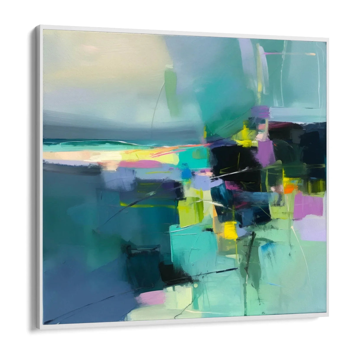 Quadro Stampa su Tela Equilibrio Verde - CupidoDesign