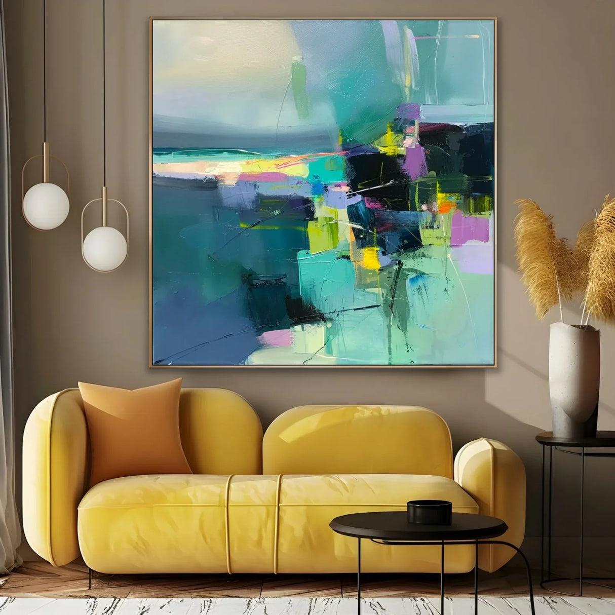 Quadro Stampa su Tela Equilibrio Verde - CupidoDesign