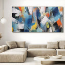 Quadro Stampa su Tela Esplosione di blu - CupidoDesign
