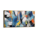 Quadro Stampa su Tela Esplosione di blu - CupidoDesign