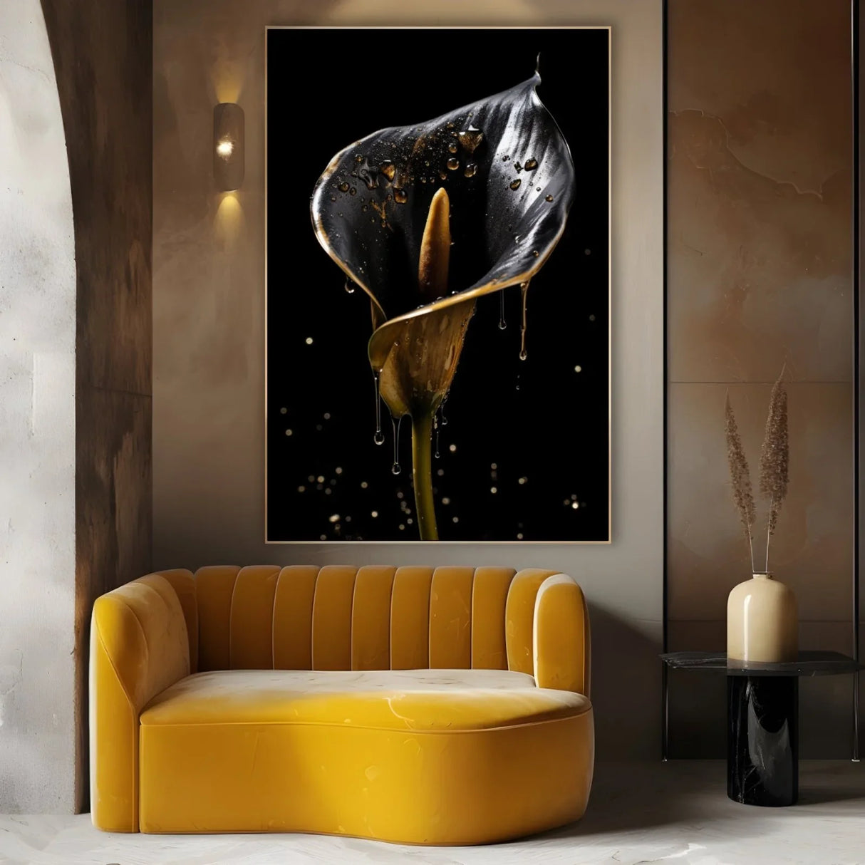 Quadro Stampa su Tela Espressione Gold - CupidoDesign