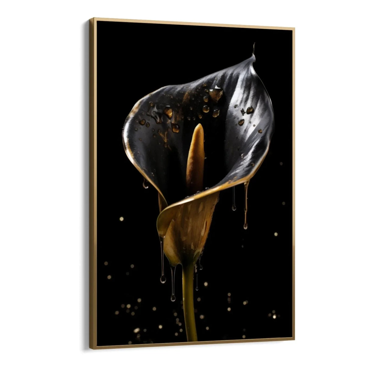 Quadro Stampa su Tela Espressione Gold - CupidoDesign