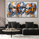 Quadro Stampa su Tela Espressioni Sfuggenti - CupidoDesign