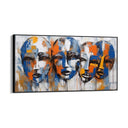 Quadro Stampa su Tela Espressioni Sfuggenti - CupidoDesign
