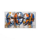 Quadro Stampa su Tela Espressioni Sfuggenti - CupidoDesign