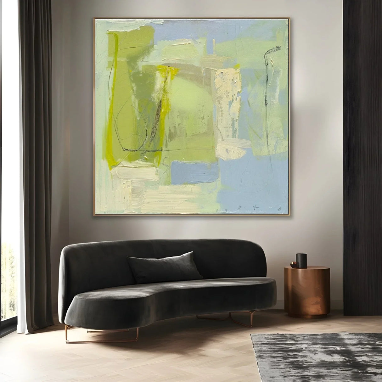 Quadro Stampa su Tela Essenza di Verde - CupidoDesign
