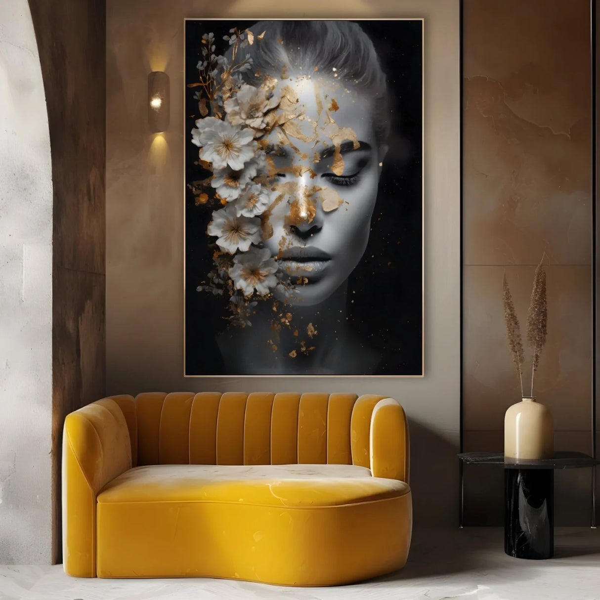 Quadro Stampa su Tela Essenza Dorata - CupidoDesign