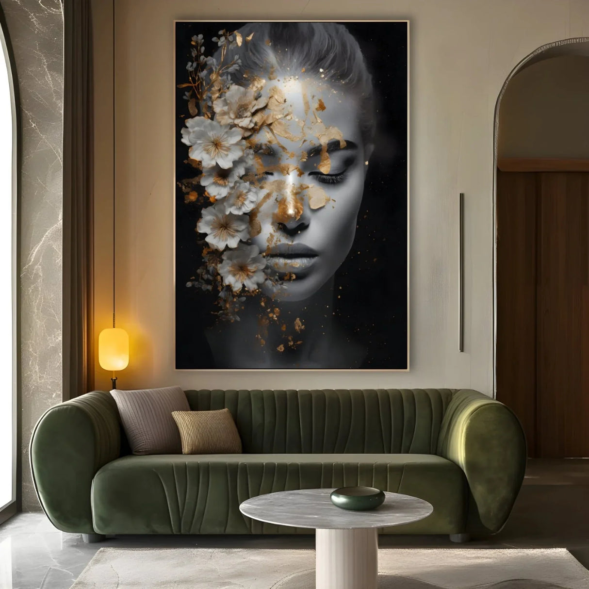 Quadro Stampa su Tela Essenza Dorata - CupidoDesign