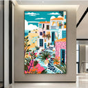 Quadro Stampa su Tela Estate in Grecia - CupidoDesign