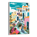 Quadro Stampa su Tela Estate in Grecia - CupidoDesign