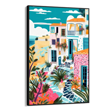 Quadro Stampa su Tela Estate in Grecia - CupidoDesign