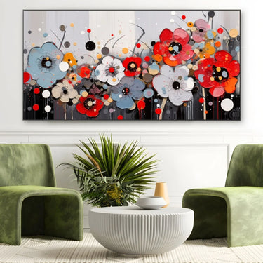 Quadro Stampa su Tela Evoluzione floreale - CupidoDesign