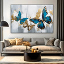 Quadro Stampa su Tela Farfalle Dorate - CupidoDesign