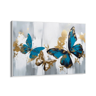 Quadro Stampa su Tela Farfalle Dorate - CupidoDesign