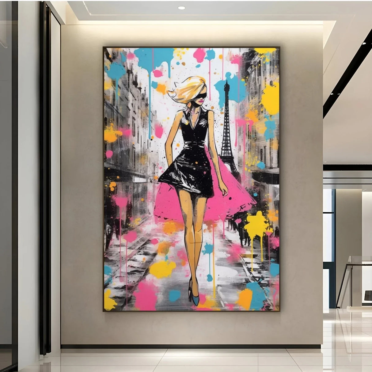 Quadro Stampa su Tela Fascino Francese - CupidoDesign
