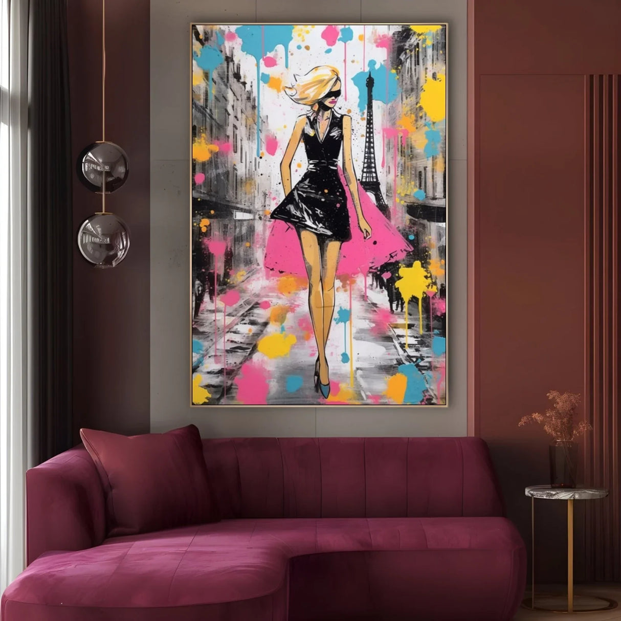 Quadro Stampa su Tela Fascino Francese - CupidoDesign