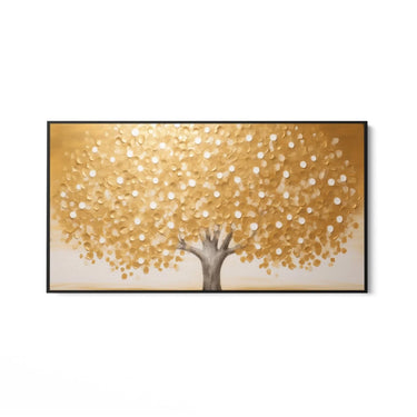Quadro Stampa su Tela Felicità Dorata - CupidoDesign