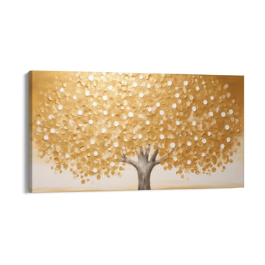 Quadro Stampa su Tela Felicità Dorata - CupidoDesign