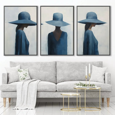 Quadro Stampa su Tela Femminilità Celeste - CupidoDesign