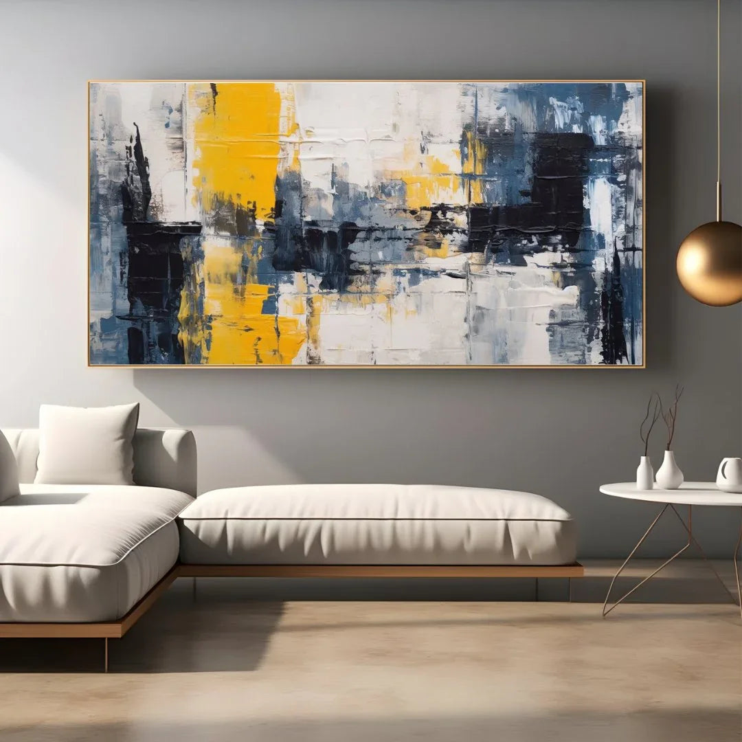 Quadro Stampa su Tela Fenomeno Giallo - CupidoDesign