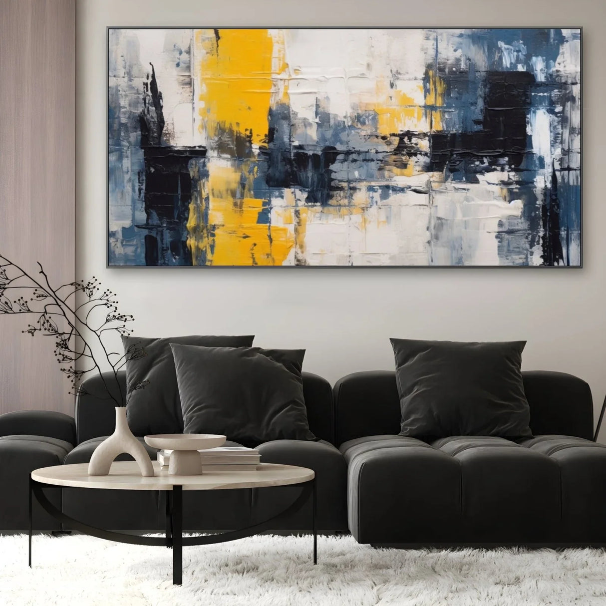 Quadro Stampa su Tela Fenomeno Giallo - CupidoDesign