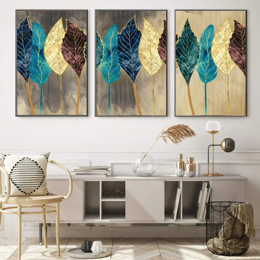 Quadro Stampa su Tela Fiamme d'oro - CupidoDesign