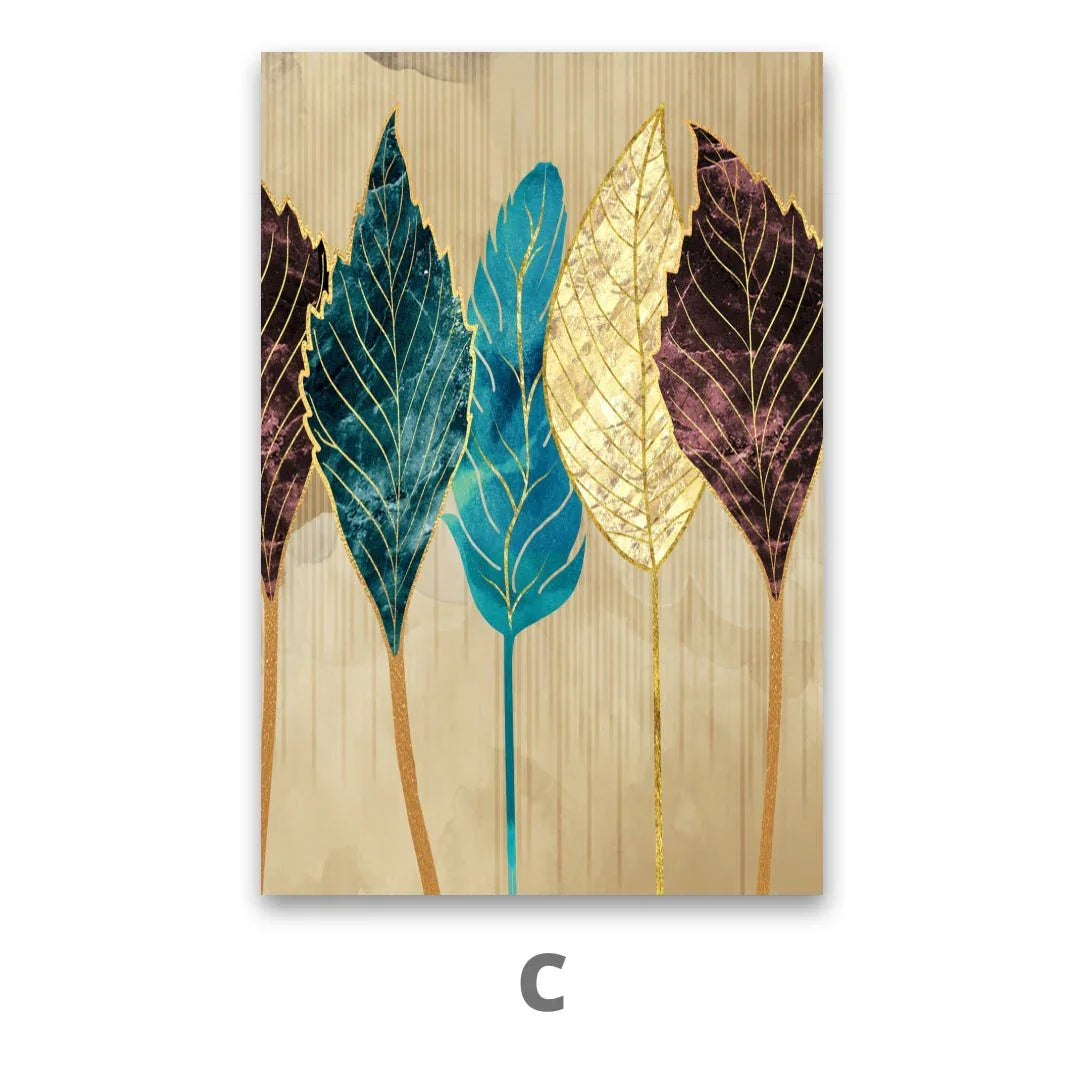 Quadro Stampa su Tela Fiamme d'oro - CupidoDesign