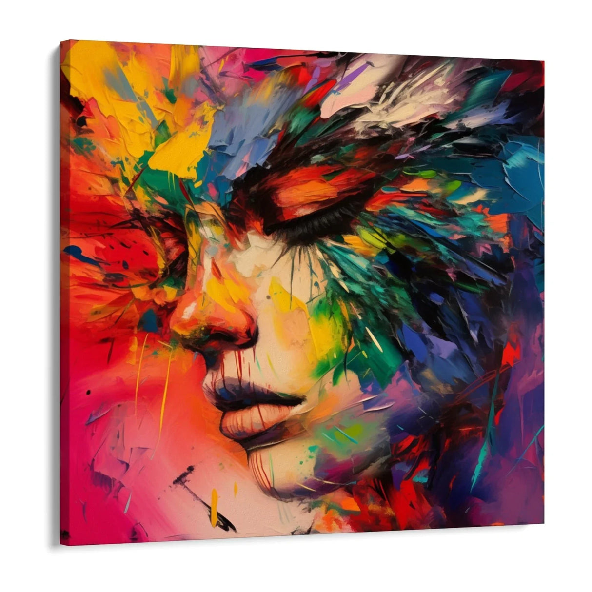 Quadro Stampa su Tela Figura Vibrante - CupidoDesign