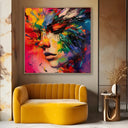 Quadro Stampa su Tela Figura Vibrante - CupidoDesign