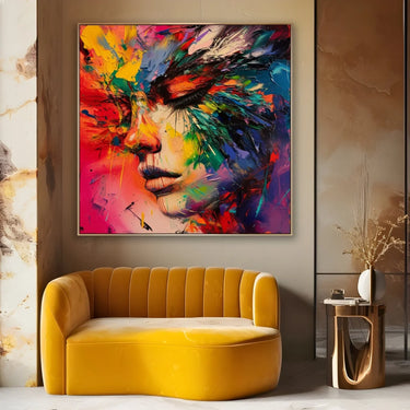 Quadro Stampa su Tela Figura Vibrante - CupidoDesign