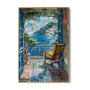 Quadro Stampa su Tela Finestra su Positano, Italia - CupidoDesign