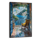 Quadro Stampa su Tela Finestra su Positano, Italia - CupidoDesign