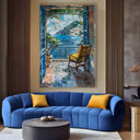 Quadro Stampa su Tela Finestra su Positano, Italia - CupidoDesign