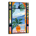 Quadro Stampa su Tela Finestra sul mediterraneo - CupidoDesign