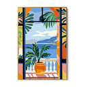 Quadro Stampa su Tela Finestra sul mediterraneo - CupidoDesign