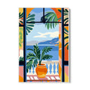 Quadro Stampa su Tela Finestra sul mediterraneo - CupidoDesign