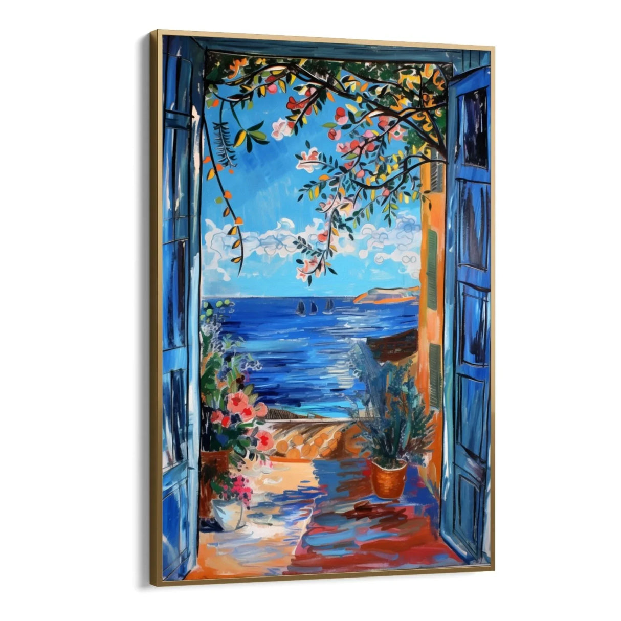 Quadro Stampa su Tela Finestre su Ibiza, Spagna - CupidoDesign