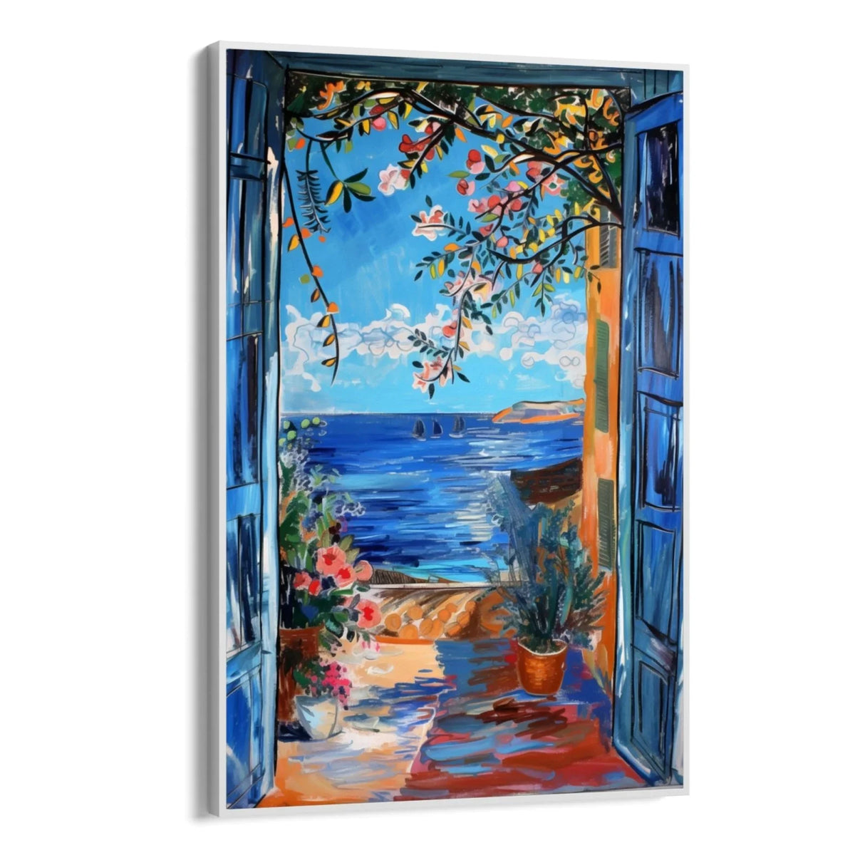 Quadro Stampa su Tela Finestre su Ibiza, Spagna - CupidoDesign