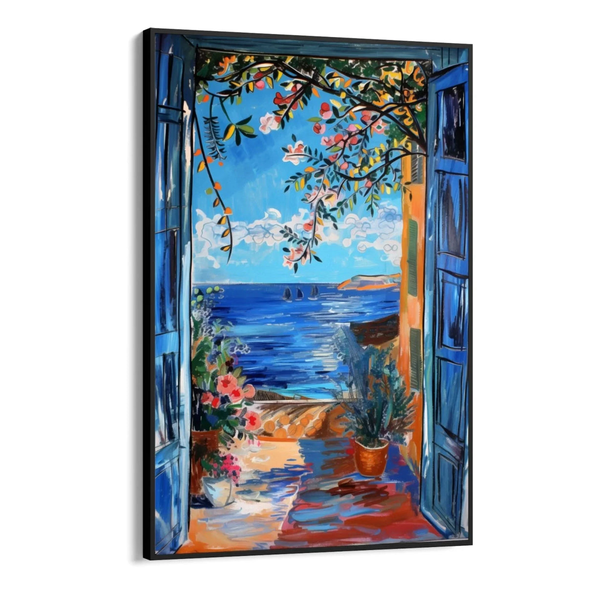 Quadro Stampa su Tela Finestre su Ibiza, Spagna - CupidoDesign