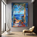 Quadro Stampa su Tela Finestre su Ibiza, Spagna - CupidoDesign