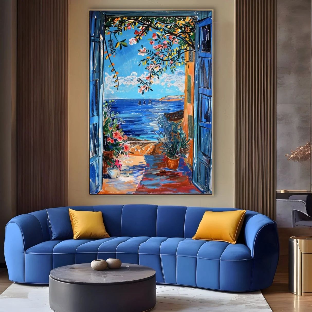 Quadro Stampa su Tela Finestre su Ibiza, Spagna - CupidoDesign