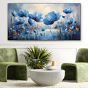 Quadro Stampa su Tela Fiore d'azzurro - CupidoDesign