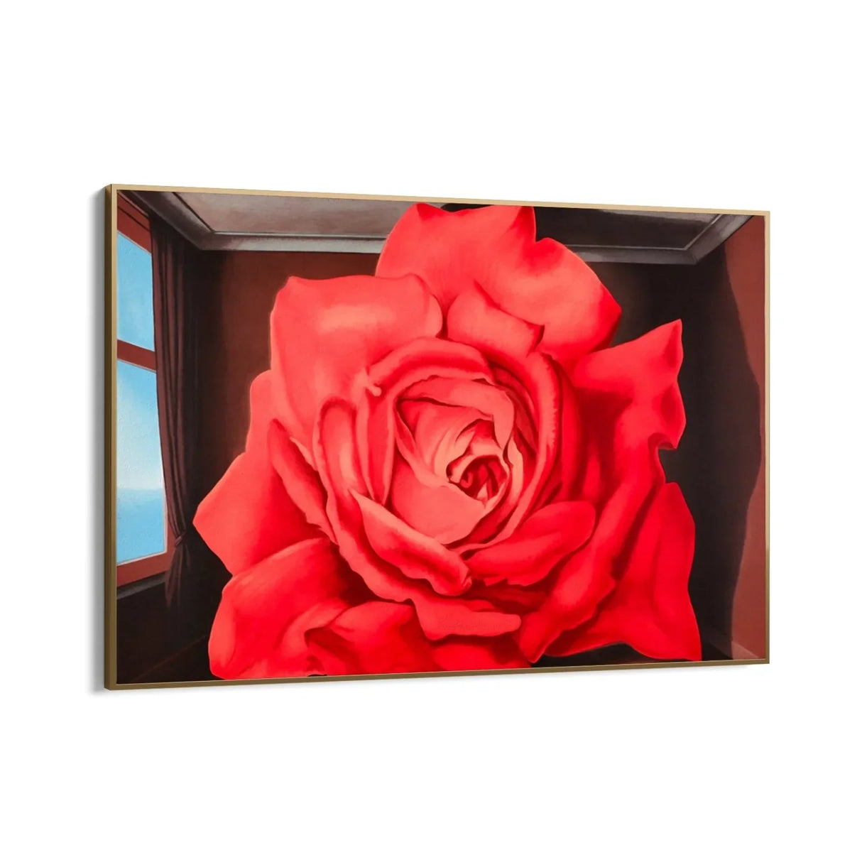 Quadro Stampa su Tela Fiore dei Lottatori, Rene Magritte - CupidoDesign
