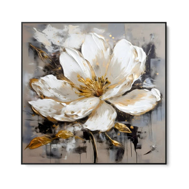 Quadro Stampa su Tela Fiore Dorato - CupidoDesign