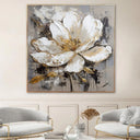 Quadro Stampa su Tela Fiore Dorato - CupidoDesign