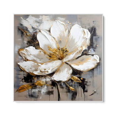 Quadro Stampa su Tela Fiore Dorato - CupidoDesign